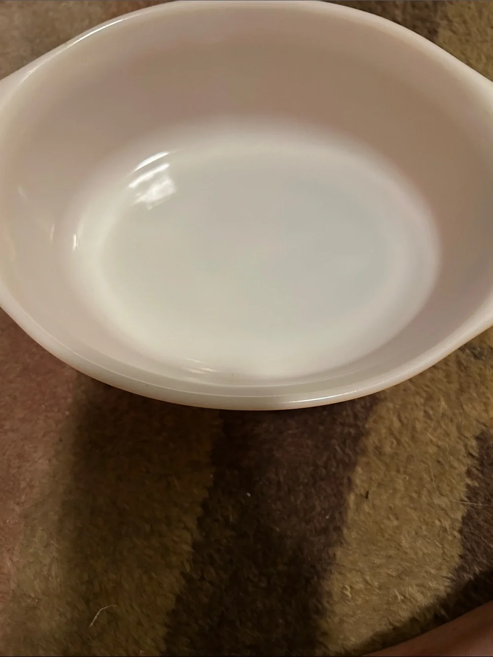 Vintage  pyrex Glass  Casserole Dish with Orange & Yellow Floral Design